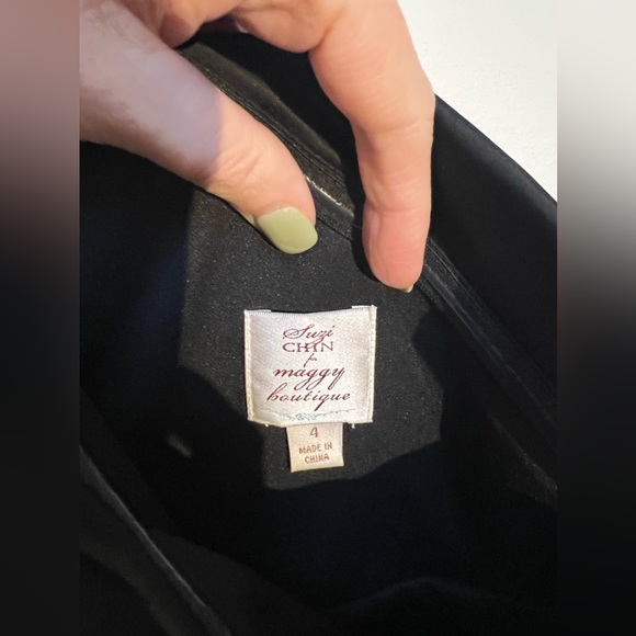 Off the Shoulder Black Cocktail Dress Size 4 - Picture 5 of 5